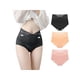 thumbnail image 1 of INSPIRAR CHIC Ropa interior de mujer de talla grande, paquete de 3, con encaje y cintura alta Beige, Negro, Rosa Mediano, 1 of 6