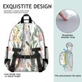 thumbnail image 5 of Pioneer Flower Floral Print Pattern Backpack for School,Cute School Bag,Schoolbag with Adjustable Shoulder Straps & Padded Back,15.25"x11.5"x5.25", 5 of 5