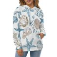 thumbnail image 4 of Marine Coral Shell StarBlue 3d Sweatshirts Hoodie Fashion Casual Personality Men's Women Street Hoodie Pullovers Long Sleeve Comfortable Top, 4 of 6