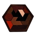thumbnail image 4 of Rompecabezas de bloques de madera, bloques de patrones de formas, rompecabezas, juego de lógica para niños 11 bloques, 4 of 9