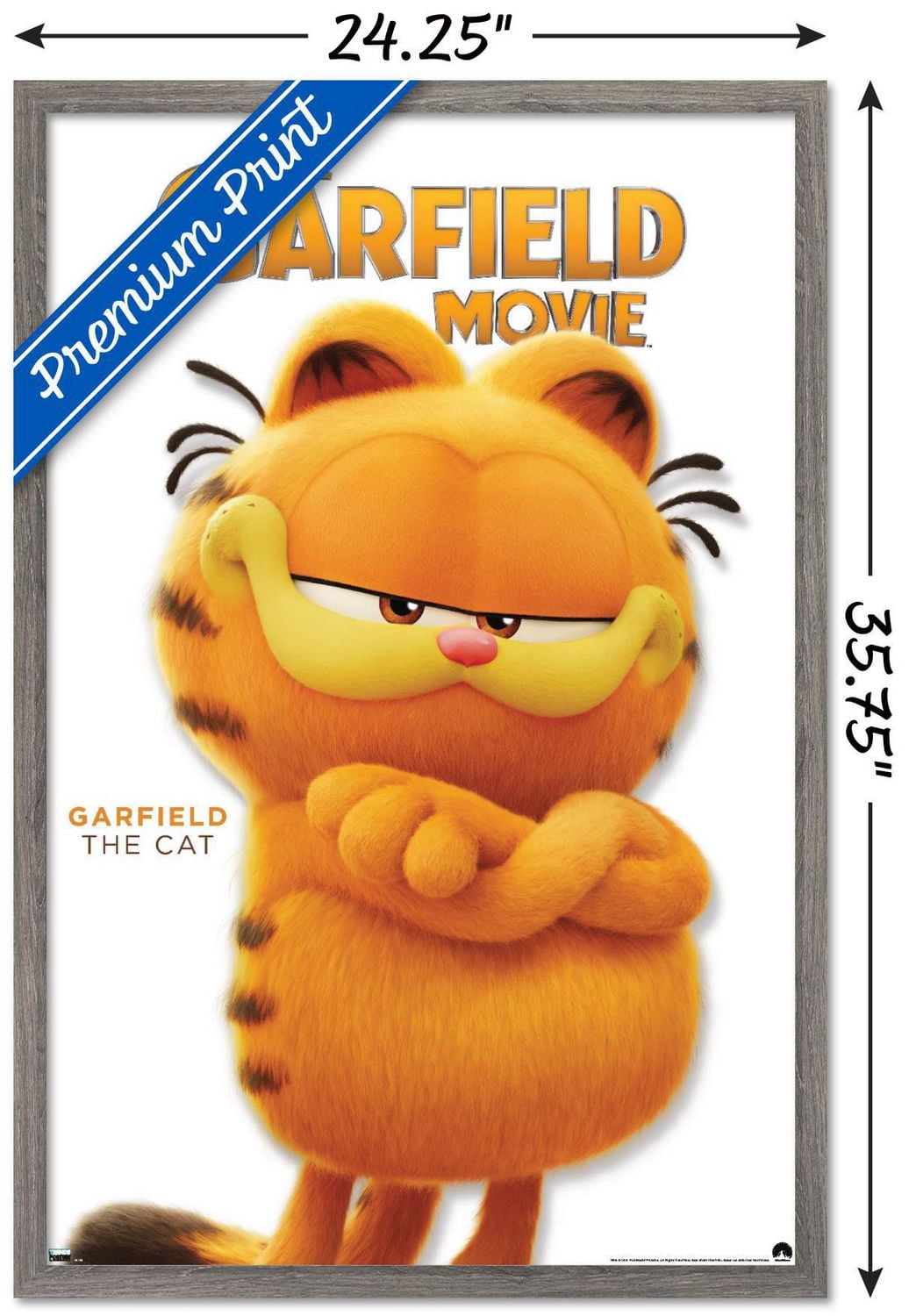 The Garfield Movie - Garfield Feature Series 24 Wall Poster with Magnetic Frame, 22.375" x 34"