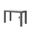 thumbnail image 4 of CosmoLiving by Cosmopolitan Astor Desk w/ Wireless Charger, White with Terrazzo Top, 4 of 9