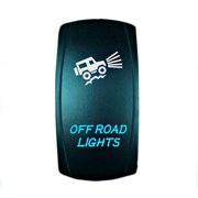 STV Motorsports Blue LED Laser Rocker Switch OFF ROAD LIGHTS