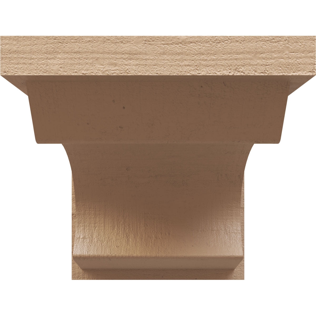 9"W x 18"D x 9"H Wide Emerson Rough Cedar Woodgrain TimberThane Corbel, Primed Tan