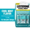 Listerine Cool Mint PocketPaks Oral Care Breath Strips, Breath Spray Alternative, 24 Ct, 3 pack