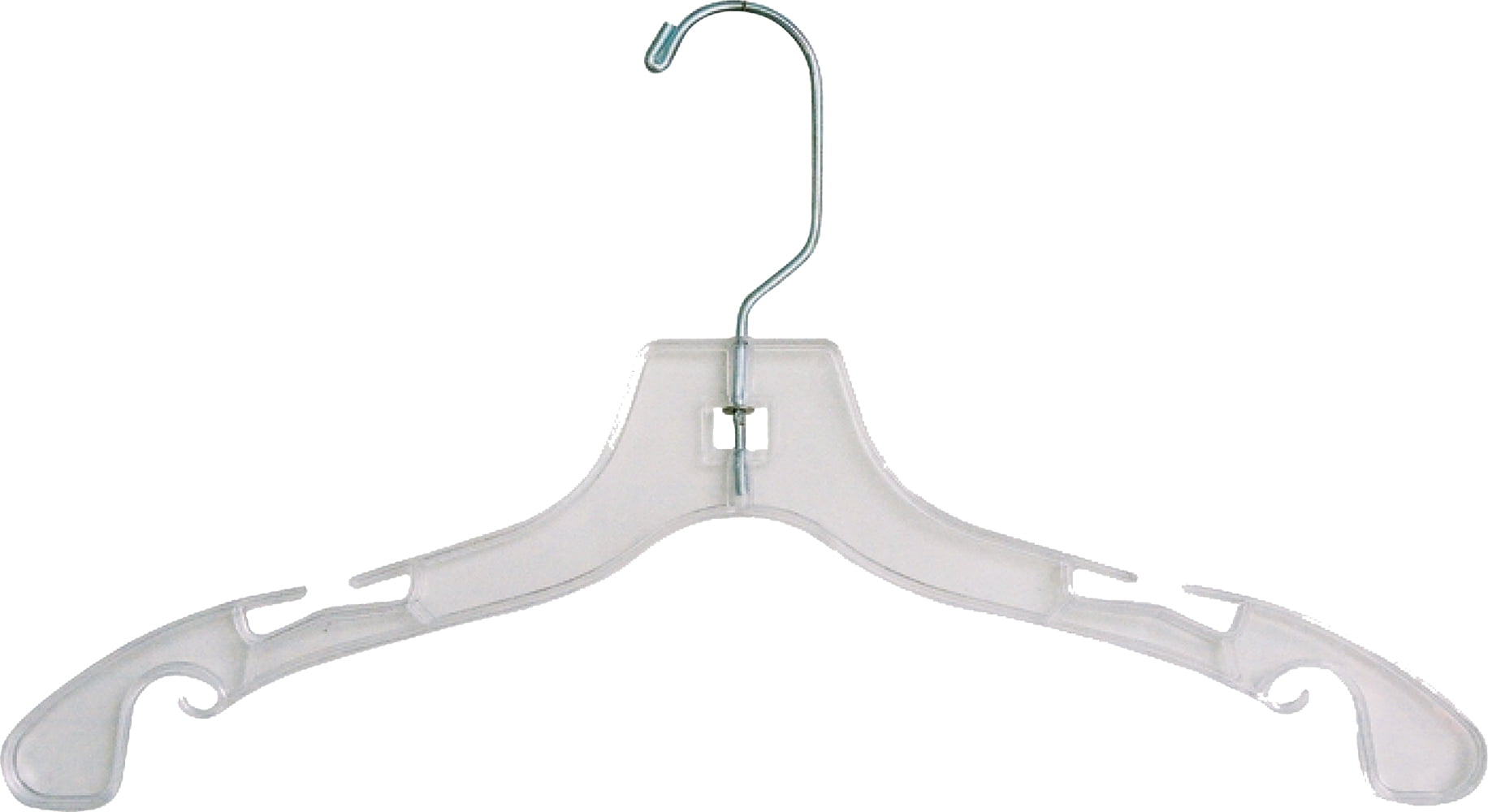 Only Hangers 17" Metal Top Hanger w/Notches Box of 100 