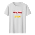 thumbnail image 2 of Nmnitkp Womens Tops We Are Spain Football Fan T-Shirt, Crew Neck Short Sleeve Casual Graphic Top, Multiple Colors White,L, 2 of 5