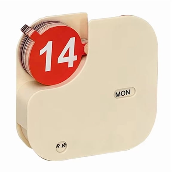 Minimalist Plastic Desk Calendar,Flip Calendar for Home and Office Use,Rotatable Desk Calendar,Compact and Portable,1 * Desk Calendar