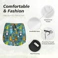 thumbnail image 4 of Haiem pirates animals Pattern Women's 2 in 1 Running Shorts - Lightweight Athletic Workout Gym Yoga Breathable Sports Shorts Liner with Phone Pockets-XX-Large, 4 of 7