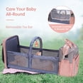 thumbnail image 4 of Mochila para pañales DERJUNSTAR, grande, impermeable, rosa, 4 of 7