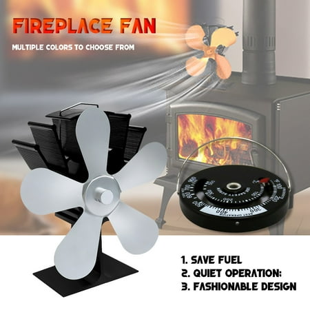 

DagobertNiko Fireplace Fan For Wood Stove 5 Blades Environmentally Friendly And Efficient