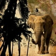 thumbnail image 2 of GraphINC 15x15 White Modern Wood Framed Museum Art Print Titled - Mighty Elephant 2, 2 of 4