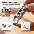 thumbnail image 3 of 80/88 Zinc Alloy Pulley for PVC Windows & Doors, Sliding Door Window Pulley for Smooth Gliding, Double Wheel Door and Window Pulleys, Robust Window Pulleys of Metal for Home Hardware (flat, 4pcs), 3 of 7