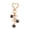 Black, variant on Keychain Pendant Rhinestones Inlaid Flower Imitation Pearls Charm Key Chain Zinc Alloy Key Ring Backpack Accessory