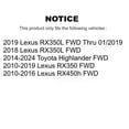 thumbnail image 2 of Kugel Ensemble de Moyeu de Roulement de Roulement Arrière 70-512364 pour Voiture Toyota Highlander Lexus RX350 RX450h RX350L FWD, 2 of 11