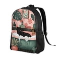 thumbnail image 2 of Balery Black Cat Pink Bathroom Mochila - Mochila Estilosa y Duradera para Laptop de 15 Pulgadas con Tela Oxford Impermeable, 2 of 8