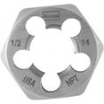 thumbnail image 2 of Hanson 7005 High Carbon Steel Hexagon Taper Pipe Die 1-7/16" Across Flat Die 1/2"-14 NPT, 2 of 2