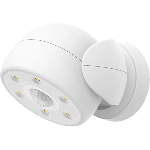 Battery Operated Motion Sensor Spotlight, Wireless LED Flood Light Indoor Outdoor, Super Bright Waterproof Security Lighting, Motion Uplight for Wall Front Door Shed Hallway, 200 Lumens