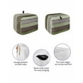 thumbnail image 2 of Fsddascl Sage Green Wooden Small Toaster Cover 2 Slice, Kitchen Appliance Covers, Grey Stripe Gradient Country Rustic Toaster Oven Cover with Loop, Bread Machine Cover Dust Cover Protection, 2 of 5