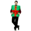 Fun World Green and Red Gift Box with Bow Adult Christmas Costume - One Size