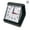 black, variant on PVC Alarm Clock with Creative Box Shape, Large Display, Classic Black and White Style for Desktop and Travel