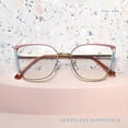 thumbnail image 3 of Blue Light Blocking Glasses with Thin Reflective Lens Square Frame Eyeglasses for Gaming Students, 3 of 4