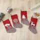 thumbnail image 4 of Christmas Decorations, Thick Knit Christmas Socks Gift Bag Santa Snowman Deer Socks 1pcs-Red, 4 of 5