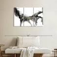 thumbnail image 2 of Elephant Stock Golden Precipice Ii Wall Art - Horizontal Multi Panel Canvas - Living Room Wall Decor - Abstract Multi Panel - Black And Gray Decor By Jennifer Goldberger - 38" x 24", 2 of 8