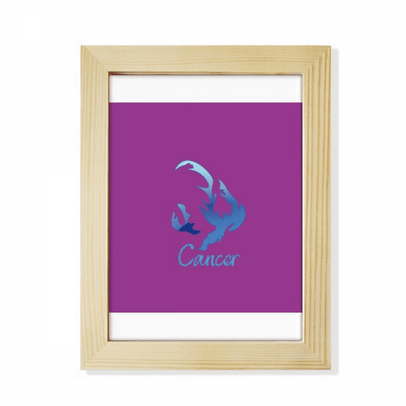 Cancer Designs Icon Art Deco Fashion Desktop Adorn Photo Frame Display Art Painting Wooden