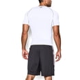 thumbnail image 2 of Under Armour Men's HeatGear Armour Short Sleeve Compression WHITE | GRAPHITE MD, 2 of 2