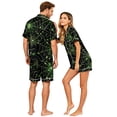 thumbnail image 4 of Spooky Pajamas Women Halloween Couple Pajamas Matching Sets Halloween Pajamas Halloween Pj Set Button Up Pajamas Couples Pajamas Matching PJS for Couples His Hers Jammies Wife Husband, Green, 3XL, 4 of 5