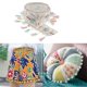 thumbnail image 1 of 1 yarda de cinta de jacquard étnica con pompones y pompones con pompones, cinta con borlas, pompones de encaje, borlas con lentejuelas para decoración 4 cm de ancho Macarena Cinta de encaje, 1 of 7