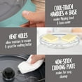 thumbnail image 6 of Nostalgia 2 qt Countertop Popcorn Machine, Stirring Popcorn Popper with Vented Lid Bowl, Aqua, 6 of 8