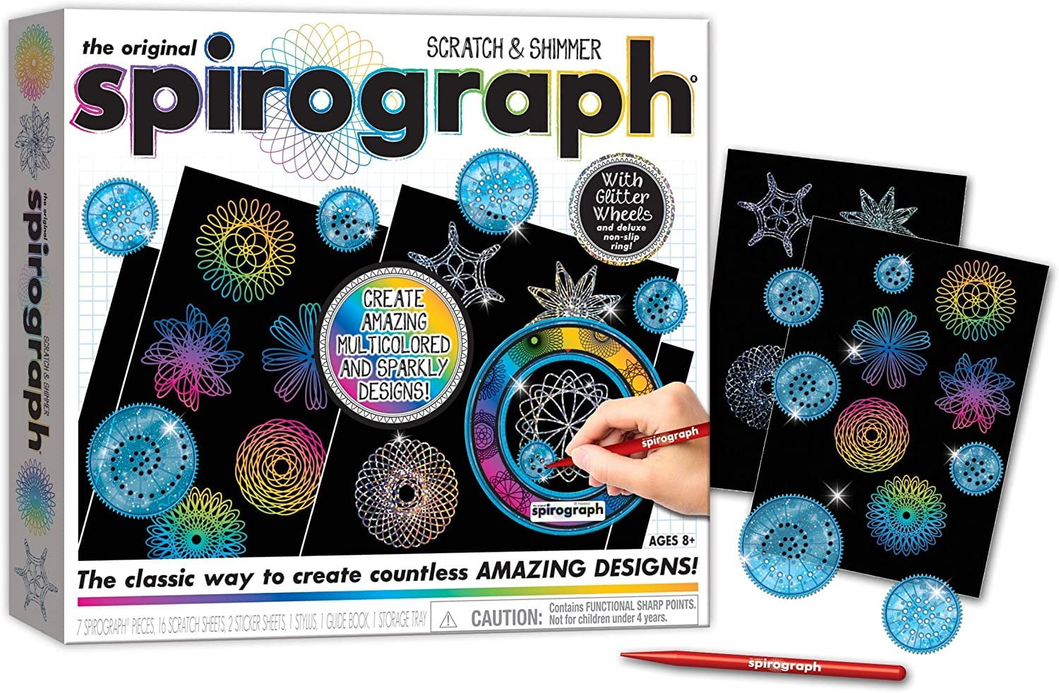 RAINBOW SPIROGRAPH SCRATCH AND SIMMER SET