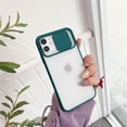 thumbnail image 3 of Designed for iPhone 13 Case with Slide Camera Cover, Shockproof Soft Rubber Bumper & Hard Back Protective Case for iPhone 13 6.1 inch (2021) - Sky Blue, 3 of 5