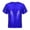 Royal Blue, variant on Jizyo Kids Girls Short Sleeves Crop Tops Athletic Shiny Metallic Modern Dance Street Clothing Plain Green 110