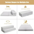 Gymax 4'' Queen Size Foam Folding Mattress Sofa Bed Guests Floor Mat