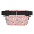 thumbnail image 3 of Fuzoiu Girl Rabbit Print Unisex Square Double Layer Waist Bag,Crossbody Fanny Pack Travel Workout Accessory, 3 of 9