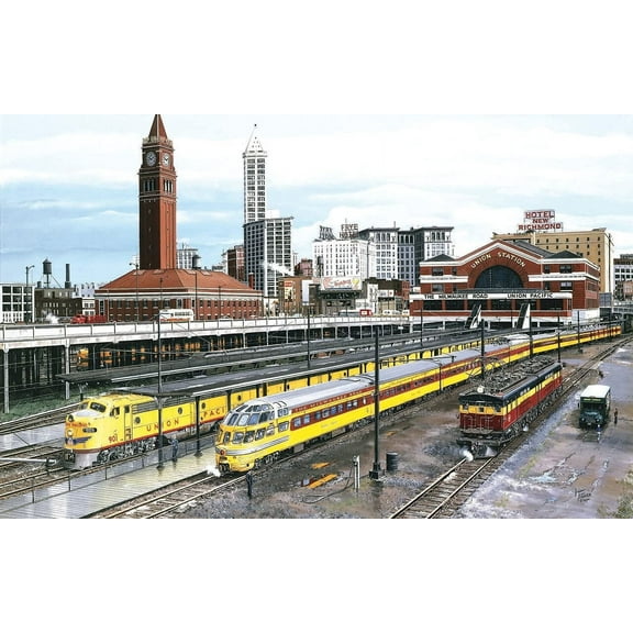 SUNSOUT INC - Seattle - 1000 pc Jigsaw Puzzle by Artist: Larry Fisher - Finished Size 19" x 30" - MPN# 49423