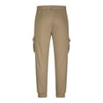 thumbnail image 6 of Mens Sweatpants with Pockets, Men's Solid Color Casual Elastic Waistband Drawstring Pocket Workwear Pants, Size S-2XL, 6 of 7