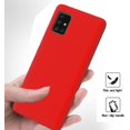thumbnail image 4 of Galaxy A71 5G Case, Liquid Silicone Case Dual Layer Hybrid Hard PC Soft Silicone Gel Rubber Slim Phone Case for Samsung Galaxy A71 5G, Red, 4 of 12