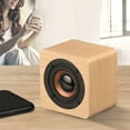 thumbnail image 2 of Bwiyojiz Portable Bookshelf Wooden Bluetooth Mini Speaker Subwoofer Stereo Card, Built-in Lithium Battery, Housewarming Gifts, 2 of 6