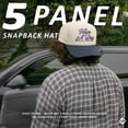 thumbnail image 4 of Funky Junque Trendy Rope Golf Cap with Upside-Down Sayings - Lightweight Performance Golf Hats Snapback, Funny Hats for Men, Breathable Everyday Style - Have A Day - Navy/Beige, 4 of 7
