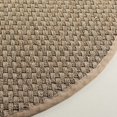 thumbnail image 3 of SAFAVIEH Natural Fiber Arbor Bordered Area Rug, Natural/Beige, 6' x 8' Oval - Coastal Design, Natural & Beige, Seagrass, Ideal for Entryway, Kitchen, Living Room, Office, 3 of 10