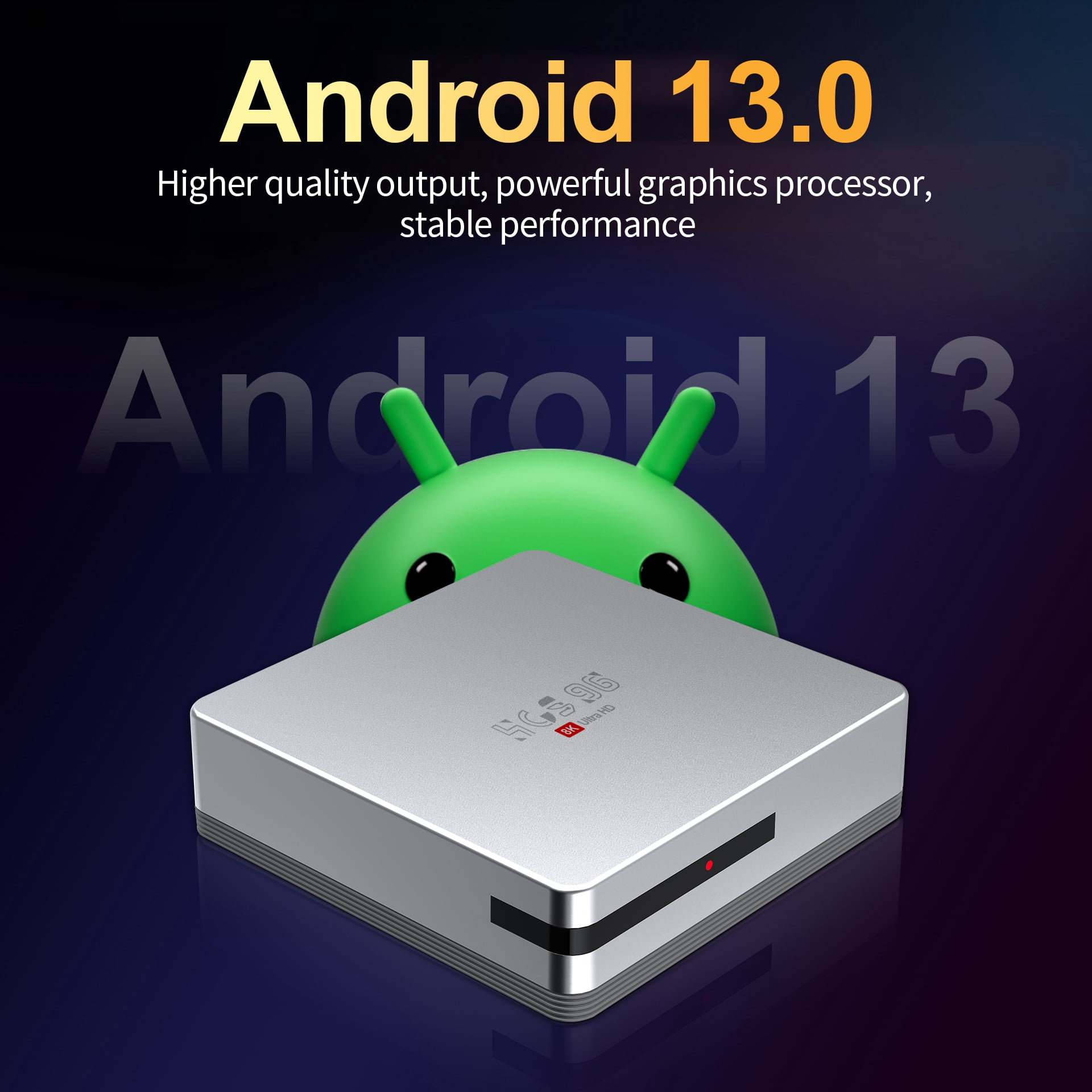 CANGTEENER HCS96 Streaming Device | Android TV Box, OS Android 13 Support 4K HDR Streaming Media Player