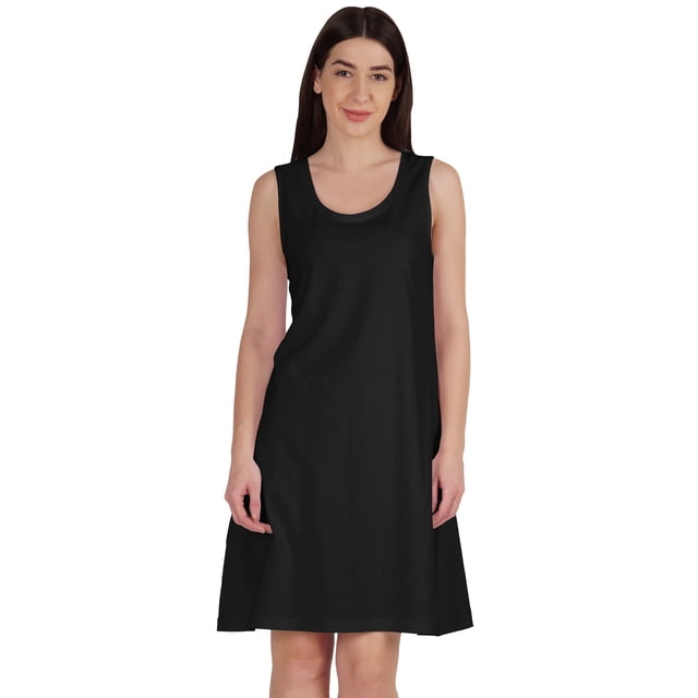 Inkmeso Robe Évasée Sans Manches pour Femmes Longueur Genou Ligne A Été Décontractée