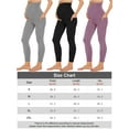 thumbnail image 2 of BadPiggies Women's Maternity Leggings High Waisted Yoga Pants over The Belly Pregnancy Workout Activewear (M, Purple), 2 of 7