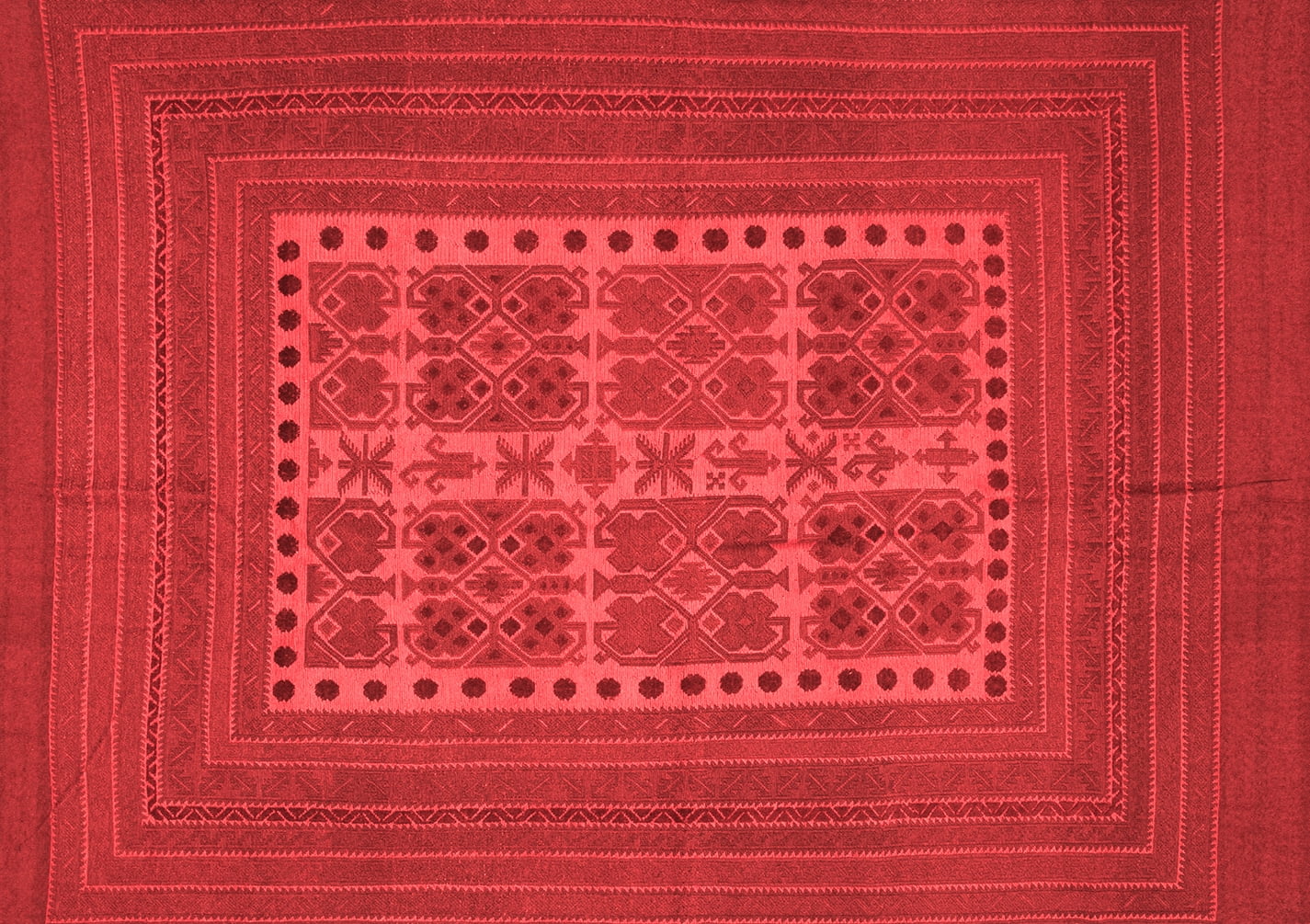 Ahgly Company Indoor Rectangle Southwestern Red Country Area Rugs, 7' x