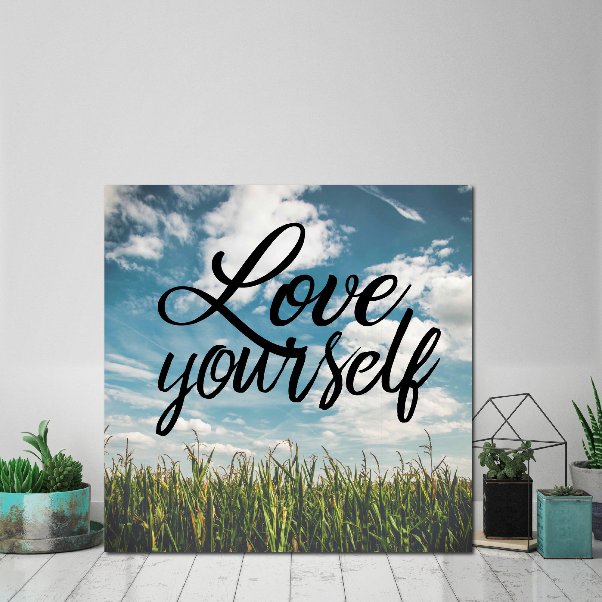 Love Yourself Gallery-Wrapped Canvas Wall Art, 16x16