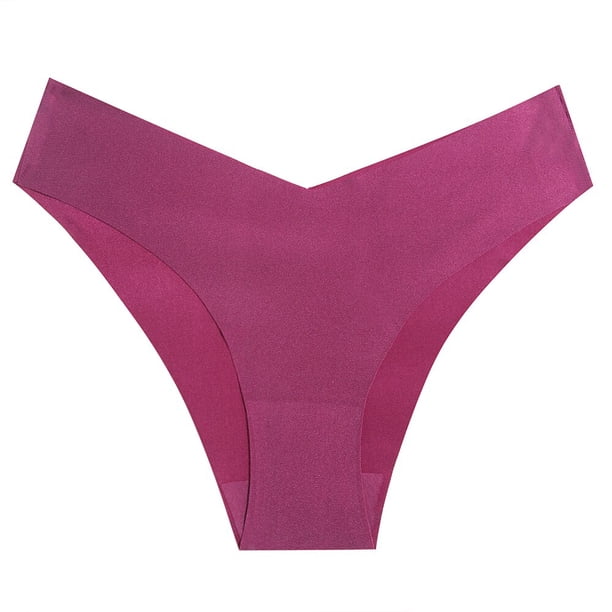 TrowBridge-bragas sin costuras para mujer, ropa interior de moda de corte en V, lencería de satén de seda de alta calidad, calzoncillos deportivos cómodos, caliente